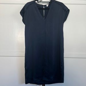 MIH - Navy 100% Silk Mini Sheath Dress. Small.